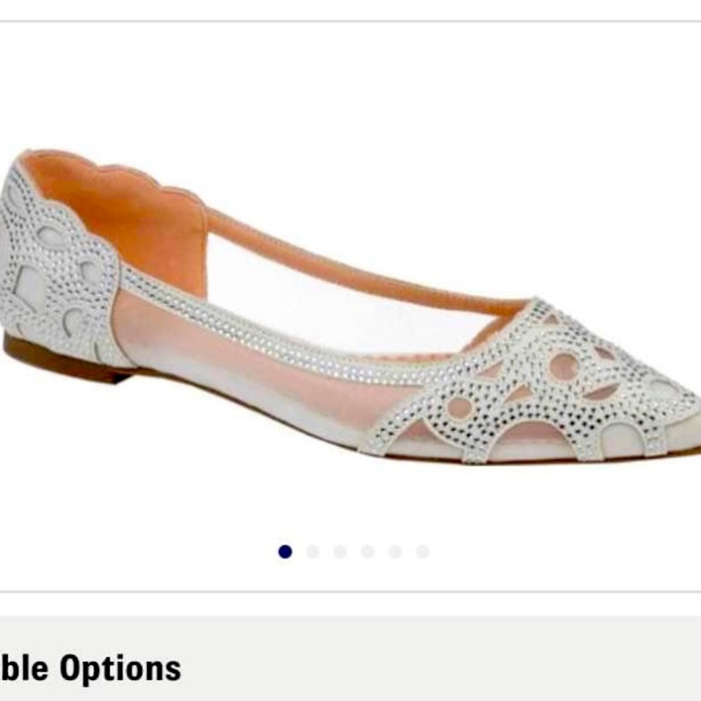 Brand new, never worn, wedding sparkle flats